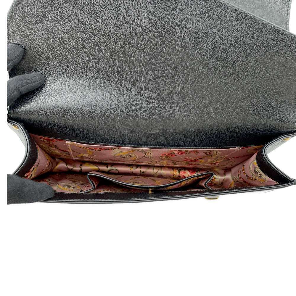 Gucci Ottilia Python Leather Bamboo Handbag Black… - image 8